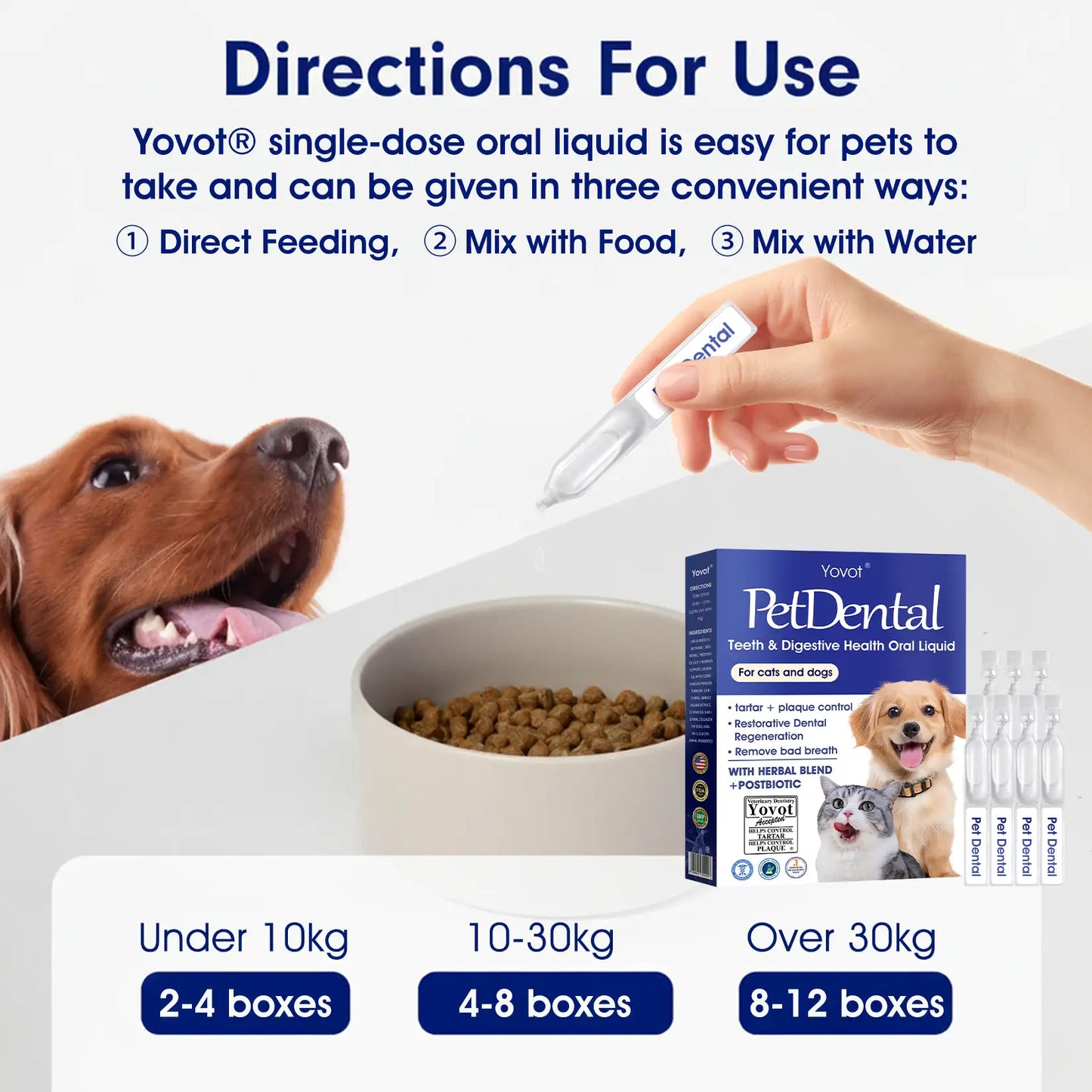 [Official USA Store] 𝐘𝐨𝐯𝐨𝐭® 𝐏𝐞𝐭 𝐃𝐞𝐧𝐭𝐚𝐥 & 𝐃𝐢𝐠𝐞𝐬𝐭𝐢𝐯𝐞 𝐇𝐞𝐚𝐥𝐭𝐡 𝐎𝐫𝐚𝐥 𝐒𝐨𝐥𝐮𝐭𝐢𝐨𝐧 – Freshen Breath, Remove Tartar & Promote gum regeneration, stabilize teeth (for Cats & Dogs)  – Save 80% Today!