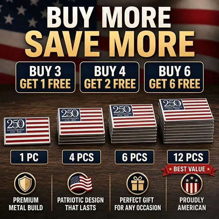 ⚡️Independence Day 50% OFF- ★250th Anniversary Metal Flag Emblem★