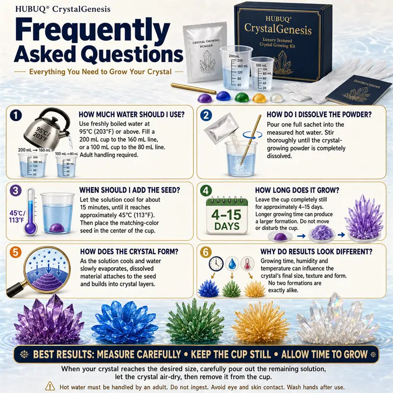 Save 50% by ordering today丨HUBUQ® CrystalGenesis — Luxury Textured Crystal Growing Kit💎