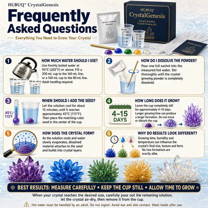 Save 50% by ordering today丨HUBUQ® CrystalGenesis — Luxury Textured Crystal Growing Kit💎