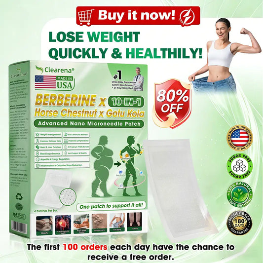 𝐎𝐟𝐟𝐢𝐜𝐢𝐚𝐥 𝐔𝐒 𝐒𝐭𝐨𝐫𝐞 🇺🇸  | 🧑‍⚕️🩺 𝐂𝐥𝐞𝐚𝐫𝐞𝐧𝐚® Berberine × Horse Chestnut × NAD+ 𝟏𝟎-𝐢𝐧-𝟏 𝐀𝐝𝐯𝐚𝐧𝐜𝐞𝐝 𝐍𝐚𝐧𝐨 𝐌𝐢𝐜𝐫𝐨𝐧𝐞𝐞𝐝𝐥𝐞 𝐏𝐚𝐭𝐜𝐡 — 𝐎𝐧𝐜𝐞 𝐃𝐚𝐢𝐥𝐲, 𝐕𝐢𝐬𝐢𝐛𝐥𝐞 𝐑𝐞𝐬𝐮𝐥𝐭𝐬 𝐢𝐧 𝟕 𝐃𝐚𝐲𝐬