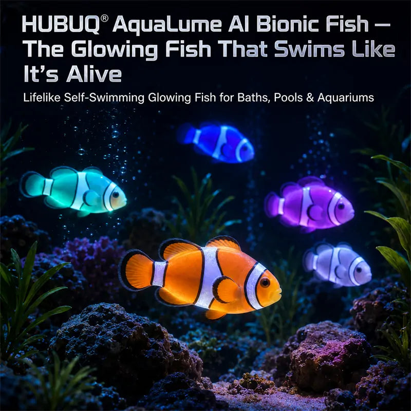 HUBUQ® Glow-in-the-dark electronic pet fish🐟️