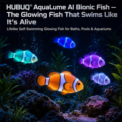 HUBUQ® Glow-in-the-dark electronic pet fish🐟️