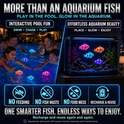 HUBUQ® Glow-in-the-dark electronic pet fish🐟️