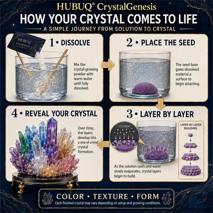 Save 50% by ordering today丨HUBUQ® CrystalGenesis — Luxury Textured Crystal Growing Kit