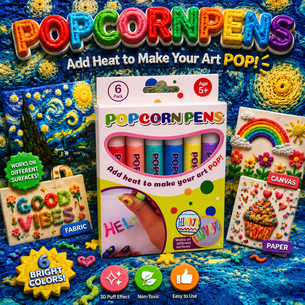 Save 50% by ordering today丨Topacme® 3D Relief Art Pen – Turn Flat Drawings Into Touchable 3D Art🪄