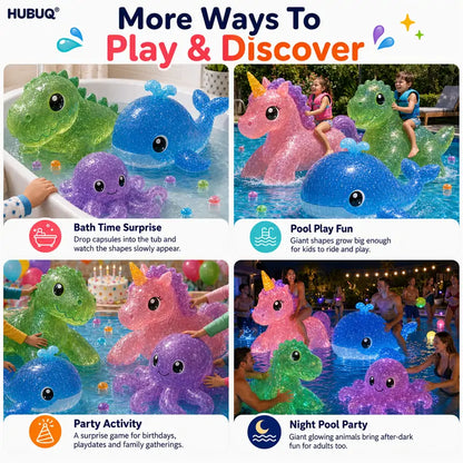 Save 50% by Ordering Today丨HUBUQ® Grow-in-Water Animal Capsules – Watch Them Expand Into Soft Animal Shapes 💧